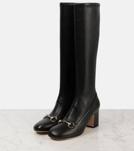 Gucci Horsebit leather knee-high boots