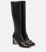 Gucci Horsebit leather knee-high boots