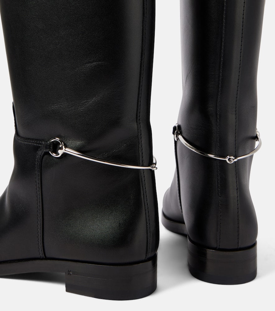 Gucci Horsebit leather over-the-knee boots