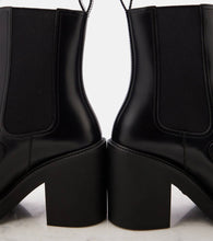 Gucci Horsebit leather platform ankle boots