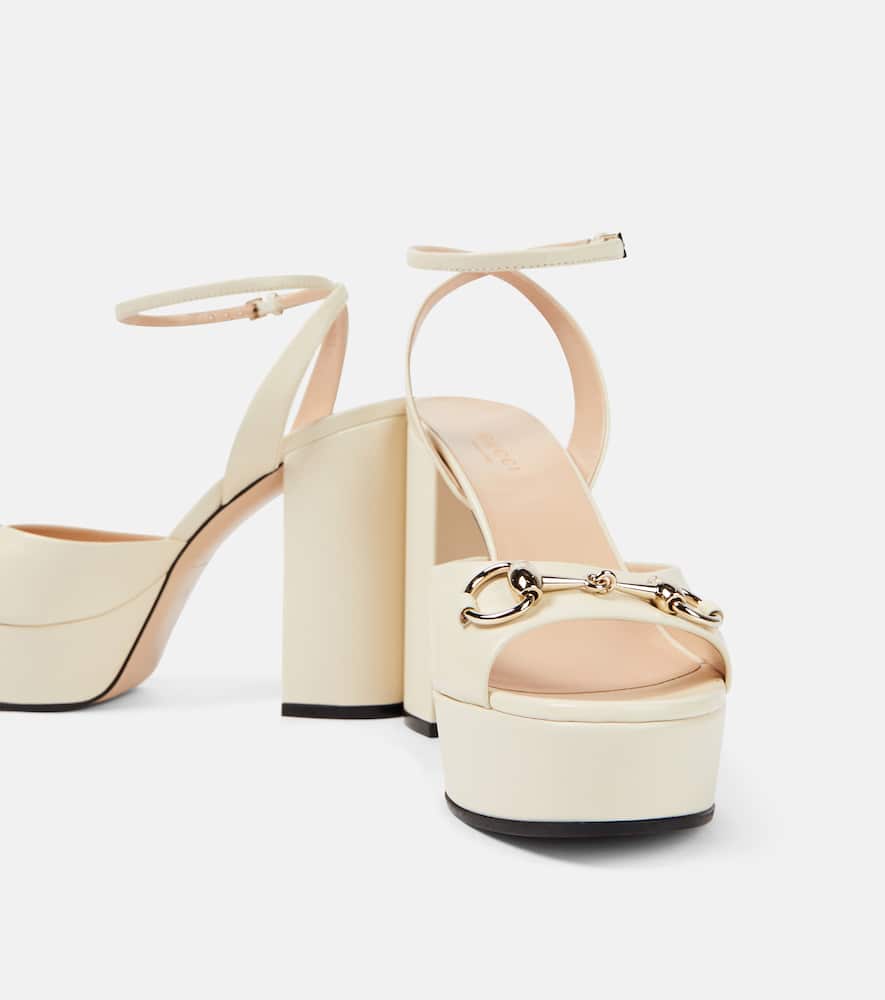 Gucci Horsebit leather platform sandals