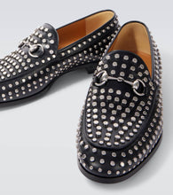 Gucci Horsebit studded leather loafers