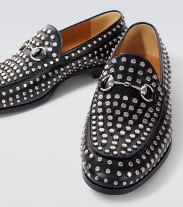 Gucci Horsebit studded leather loafers
