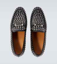 Gucci Horsebit studded leather loafers