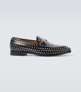Gucci Horsebit studded leather loafers