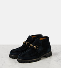 Gucci Horsebit suede ankle boots