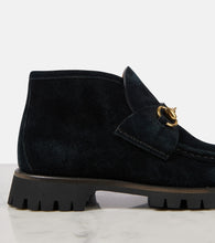 Gucci Horsebit suede ankle boots