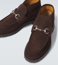 Gucci Horsebit suede desert boots