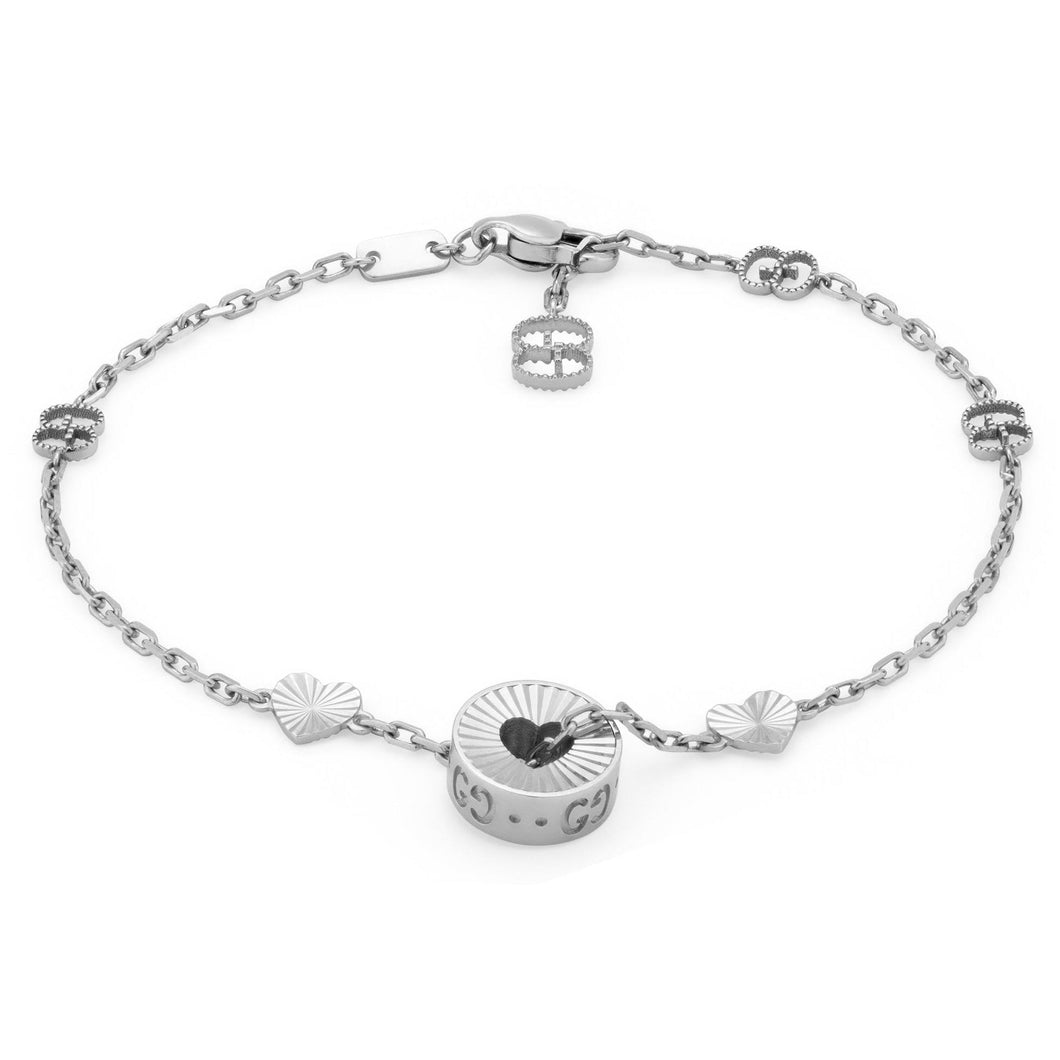 Gucci Icon Heart White Gold Bracelet
