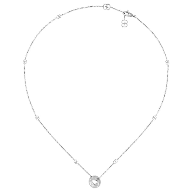 Gucci Icon Heart White Gold Necklace
