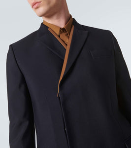 Gucci Intarsia wool satin blazer