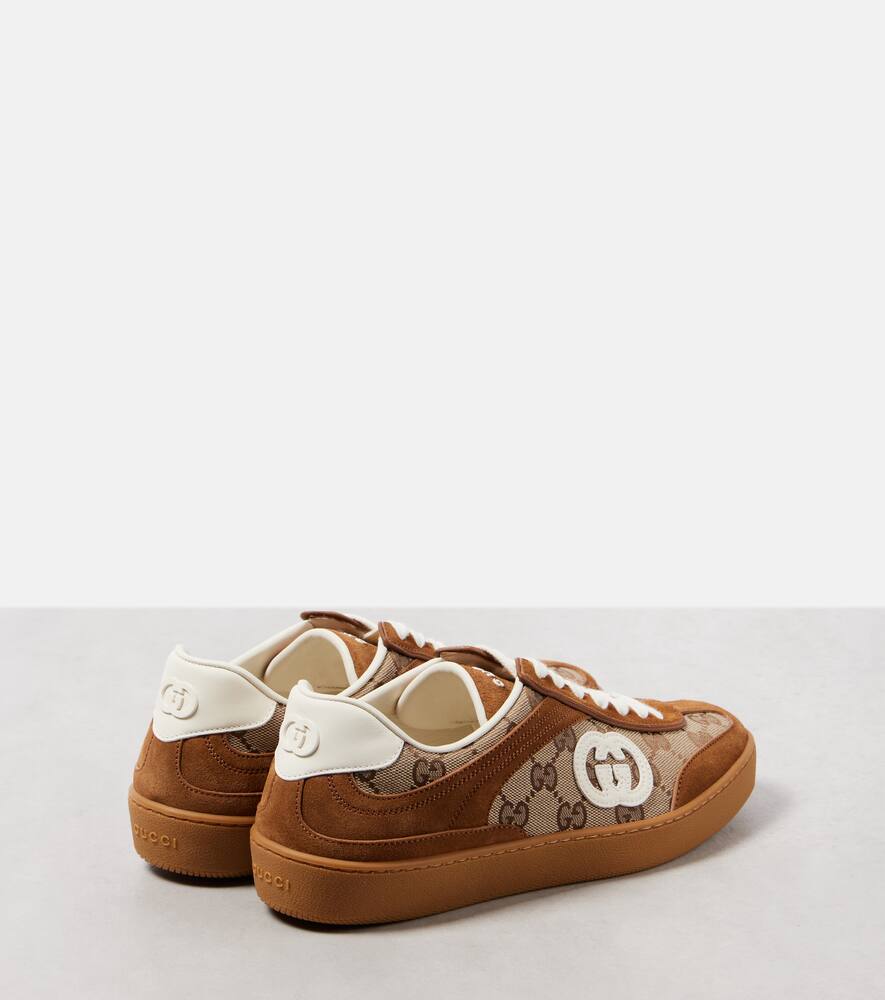 Gucci Interlocking G GG Canvas suede sneakers