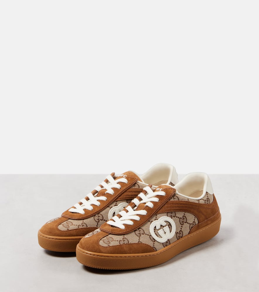 Gucci Interlocking G GG Canvas suede sneakers