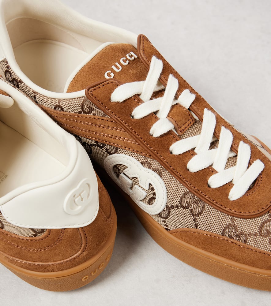 Gucci Interlocking G GG Canvas suede sneakers