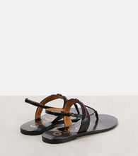 Gucci Interlocking G canvas sandals