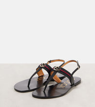 Gucci Interlocking G canvas sandals
