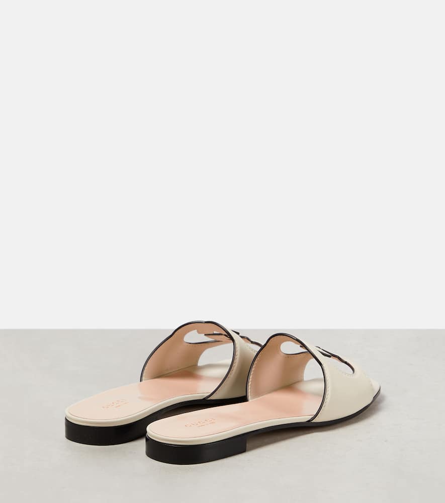 Gucci Interlocking G cutout leather sandals
