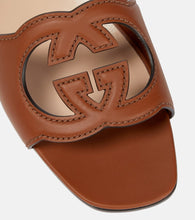 Gucci Interlocking G cutout leather sandals