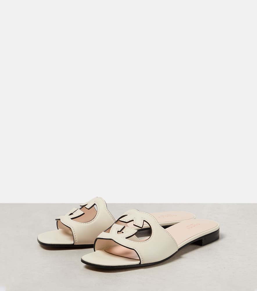 Gucci Interlocking G cutout leather sandals