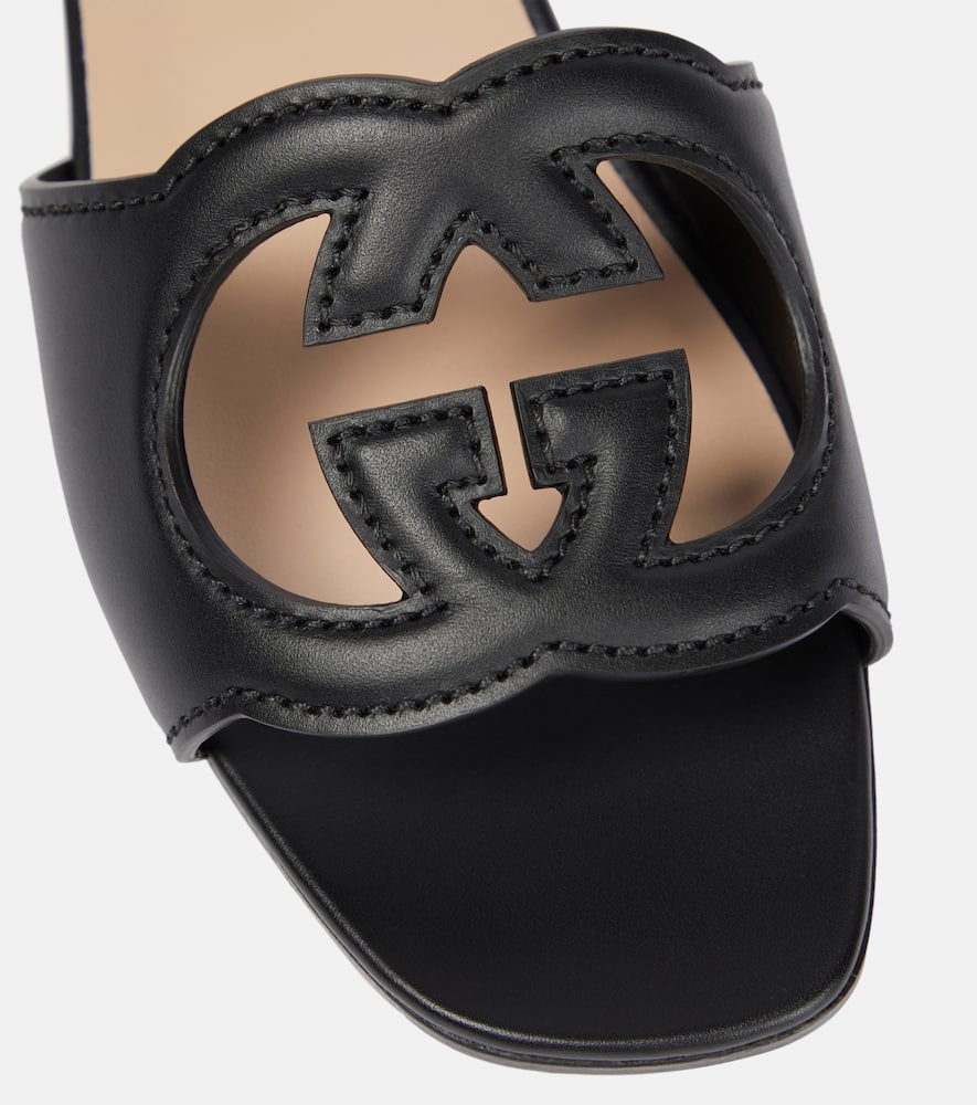 Gucci Interlocking G cutout leather sandals