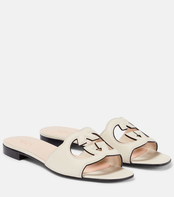 Gucci Interlocking G cutout leather sandals