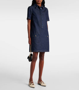 Gucci Interlocking G denim minidress