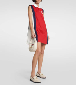 Gucci Interlocking G jersey polo minidress