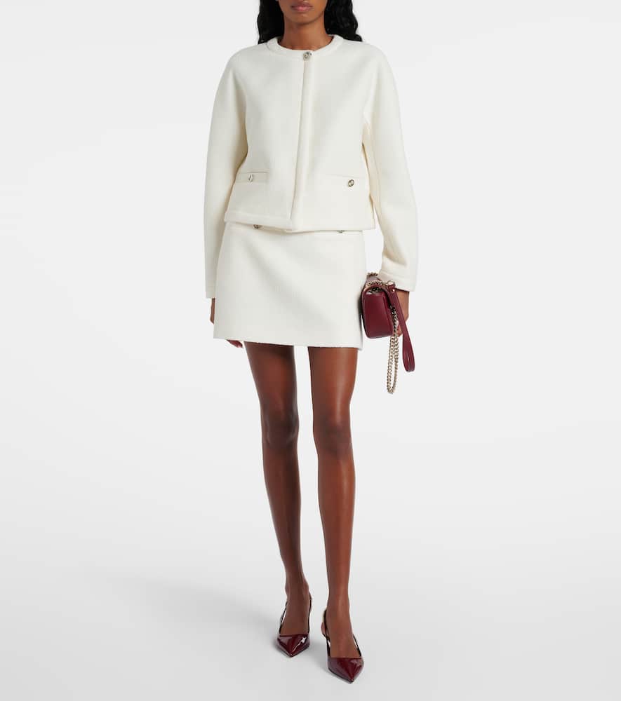Gucci Interlocking G wool-blend boucl√É¬© jacket