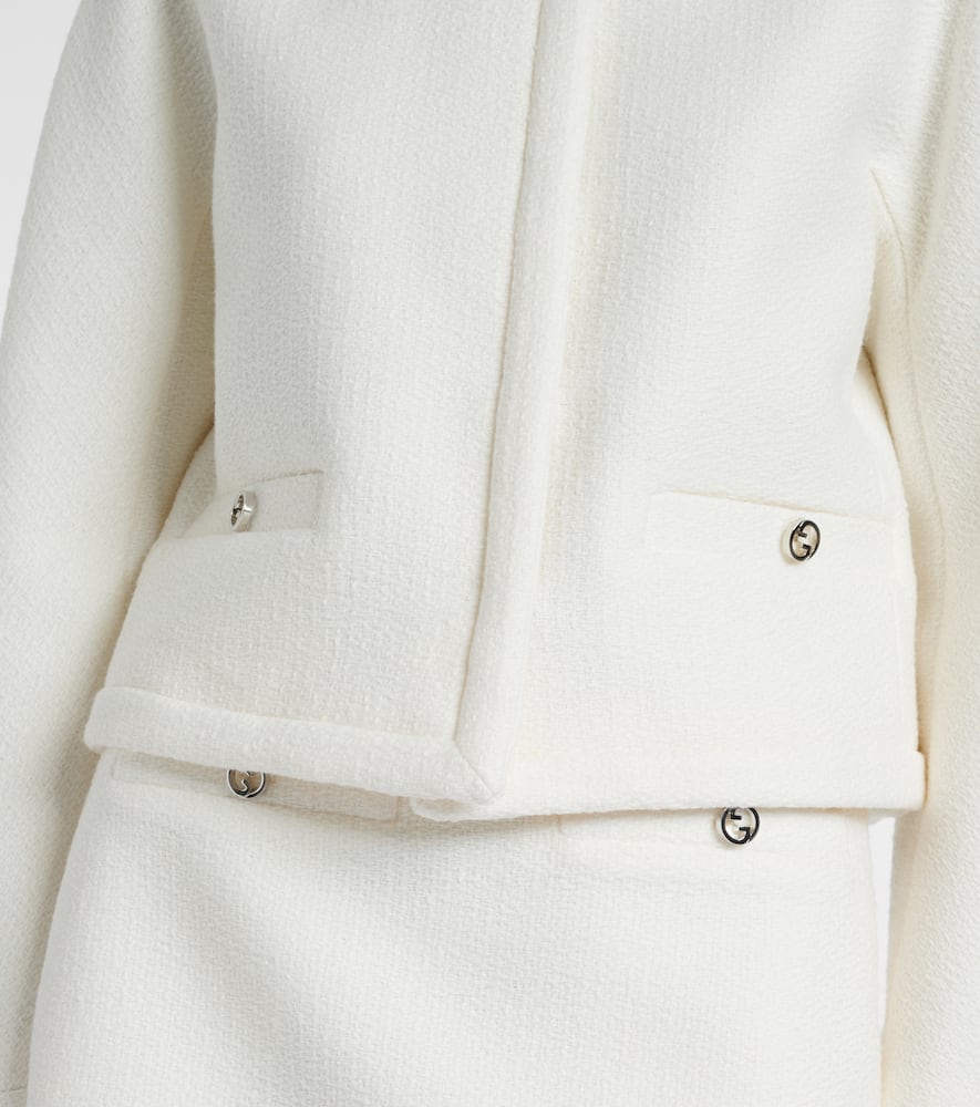 Gucci Interlocking G wool-blend boucl√É¬© jacket