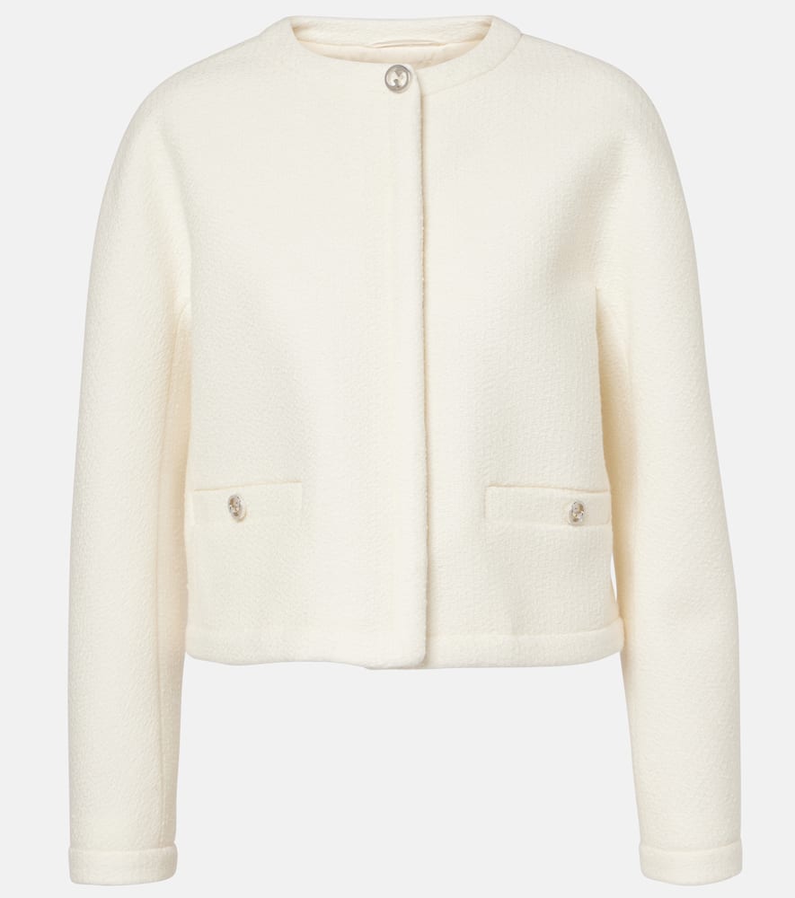 Gucci Interlocking G wool-blend boucl√É¬© jacket