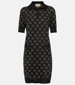 Gucci Lam√É¬© GG jacquard minidress