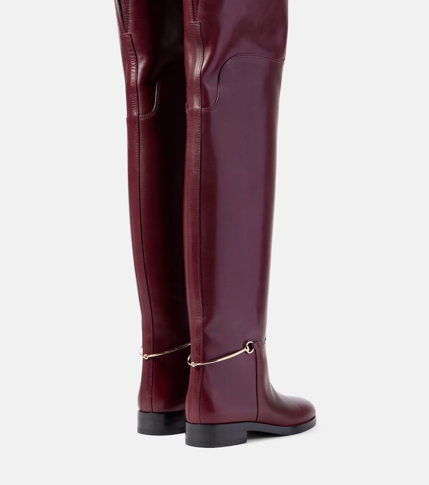 Gucci Leather over-the-knee boots