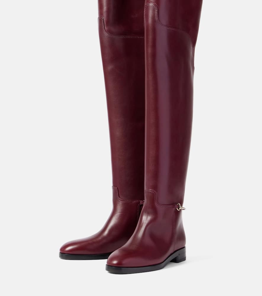 Gucci Leather over-the-knee boots