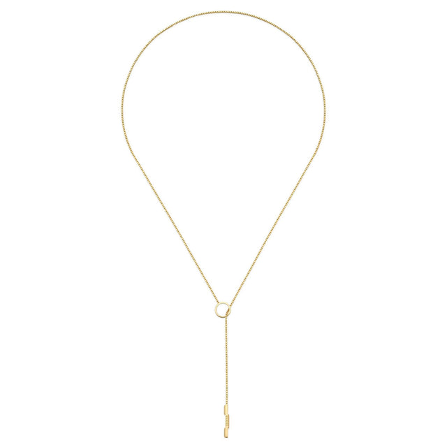 Gucci Link To Love Lariat Necklace in Yellow Gold