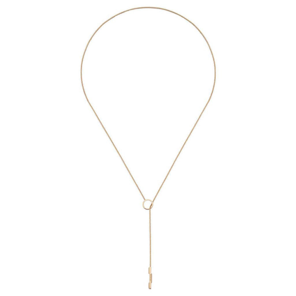 Gucci Link To Love Yellow Gold Lariat Necklace