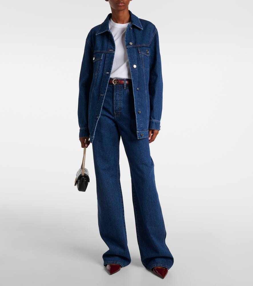 Gucci Logo denim overshirt