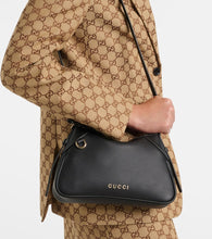 Gucci Logo leather tote bag