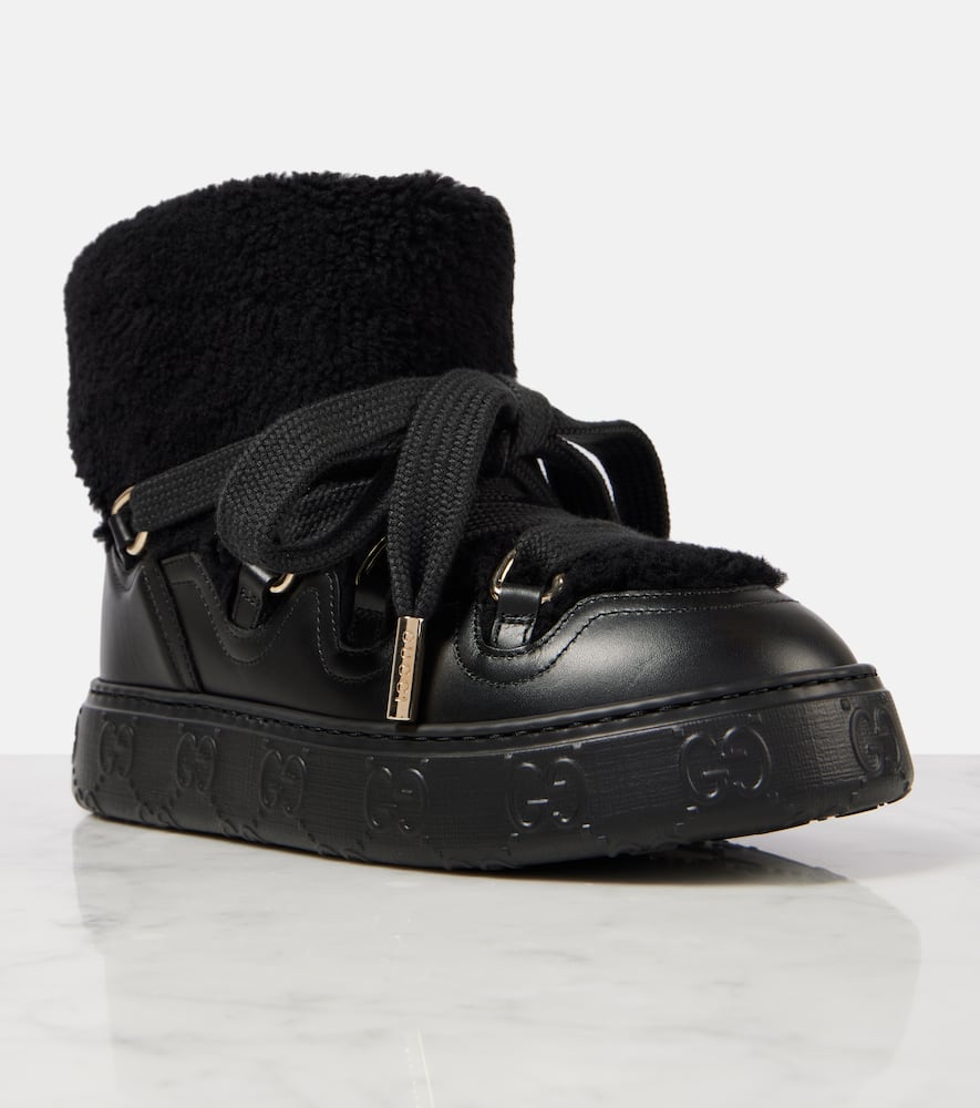 Gucci Nat wool-blend booties