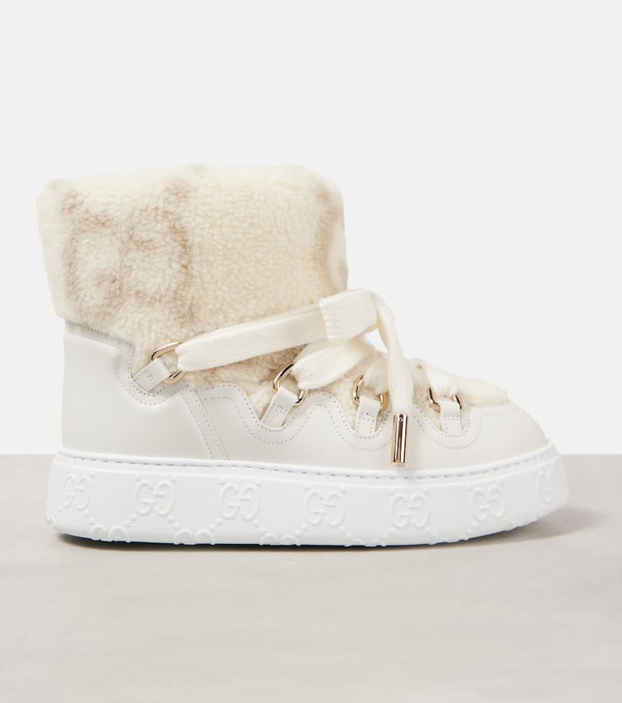 Gucci Nat wool-blend booties