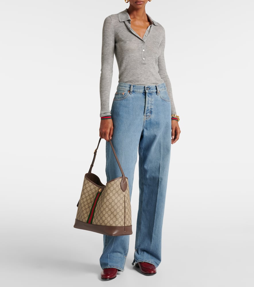 Gucci Ophidia GG Medium canvas shoulder bag