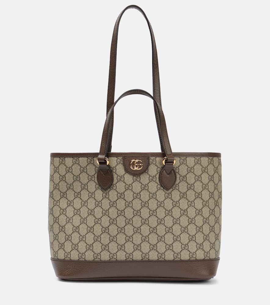 Gucci Ophidia GG Mini leather-trimmed tote bag. Shop Gucci Tote Bags for women now.