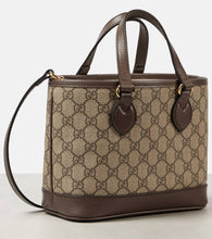 Gucci Ophidia Mini leather-trimmed tote bag