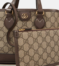 Gucci Ophidia Mini leather-trimmed tote bag