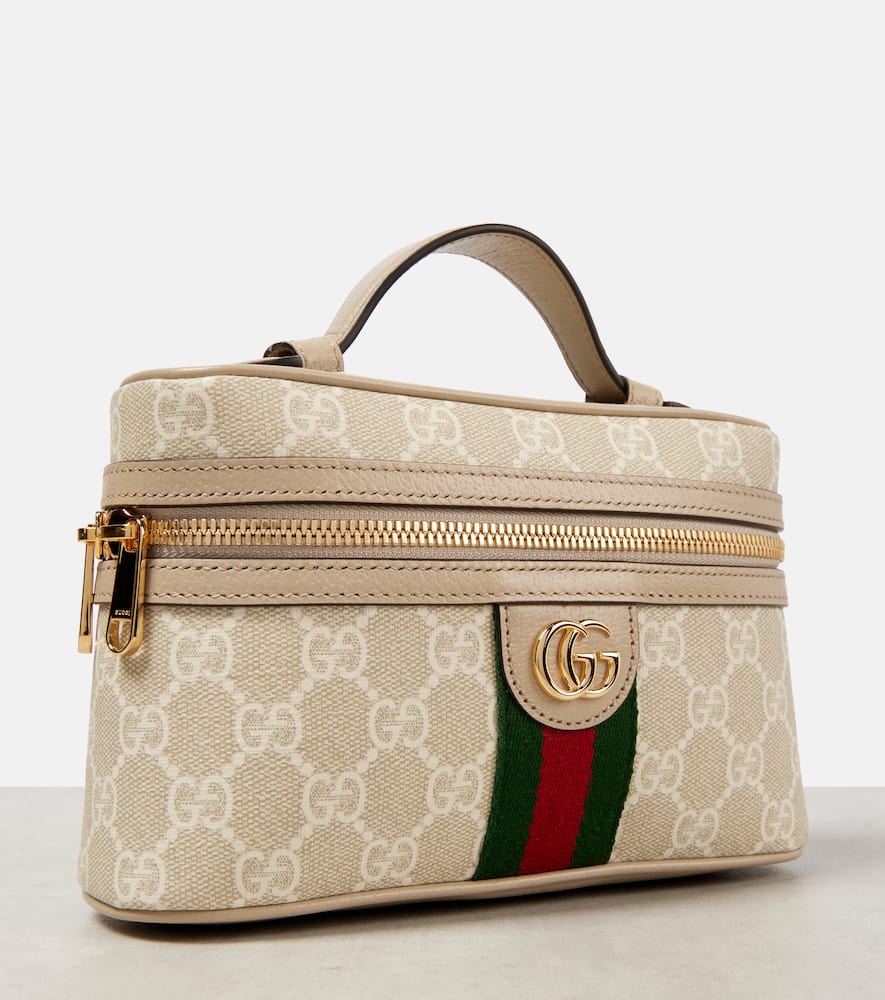 Gucci Ophidia Super Mini leather-trimmed shoulder bag