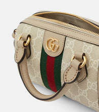 Gucci Ophidia Super Mini leather-trimmed tote bag