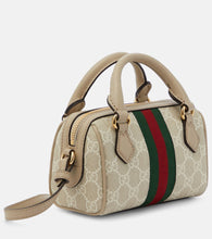 Gucci Ophidia Super Mini leather-trimmed tote bag