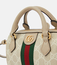 Gucci Ophidia Super Mini leather-trimmed tote bag