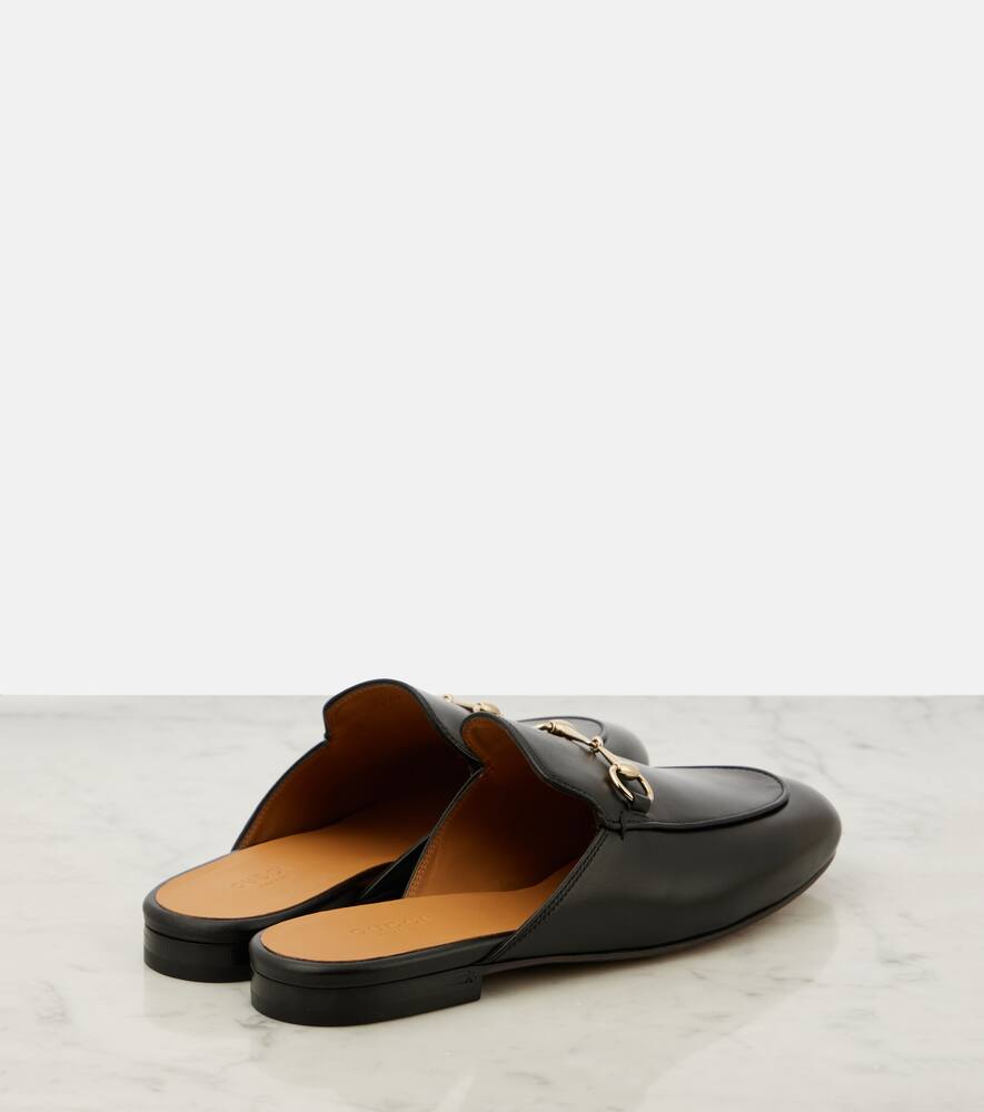 Gucci Princetown Horsebit GG leather mules