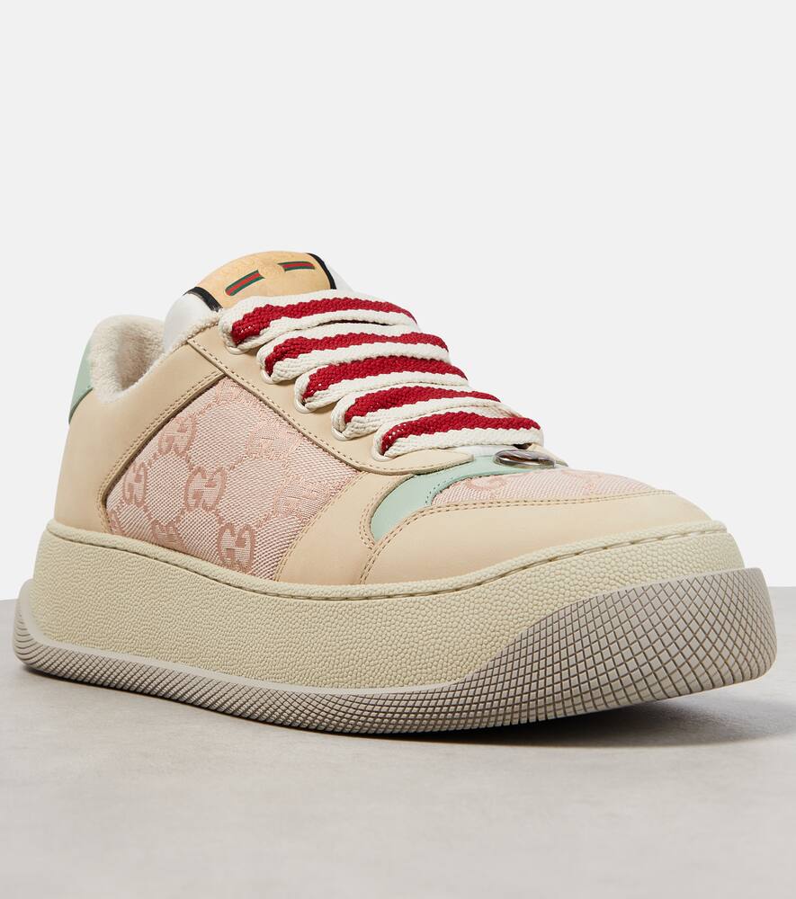Gucci Screener GG canvas and leather sneakers
