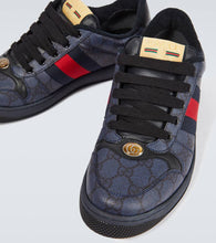 Gucci Screener leather-trimmed GG sneakers